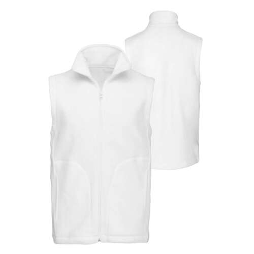 Gilet pile zip lunga