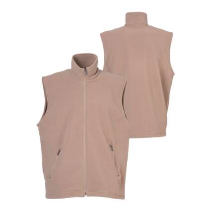 Gilet pile zip lunga